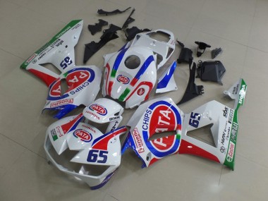 Affordable 2013-2023 Honda CBR600RR Motorcycle Fairings - White Red Blue Pata 65