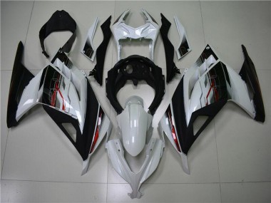 Affordable 2013-2024 Kawasaki Ninja 300 EX300R Motorcycle Fairing - White Red Black