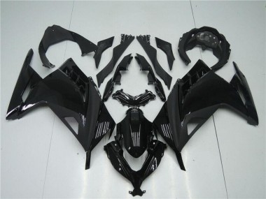 Affordable 2013-2024 Kawasaki Ninja 300 EX300R Motorcycle Fairings - Glossy Black Matte Black