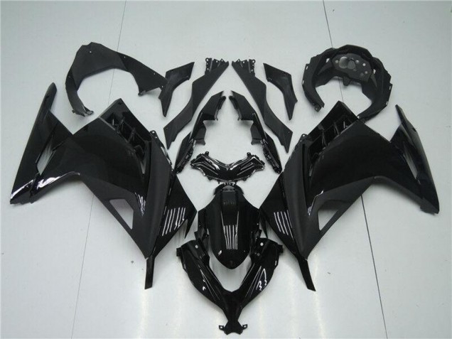 2013-2024 Kawasaki Ninja 300 EX300R Motorcycle Fairings - Glossy Black Matte Black