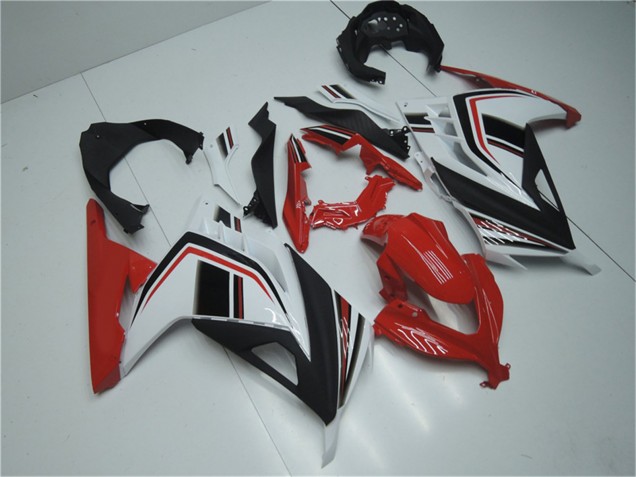 2013-2024 Kawasaki Ninja 300 EX300R Motorcycle Fairings - White Red Black