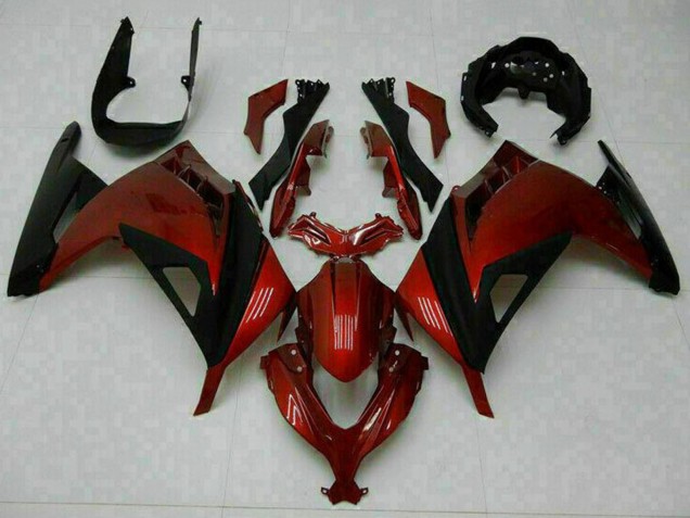 2013-2024 Kawasaki Ninja 300 EX300R Motorcycle Fairings - Red Black