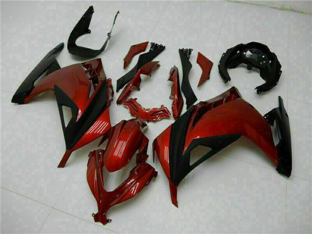 2013-2024 Kawasaki Ninja 300 EX300R Motorcycle Fairings - Red Black