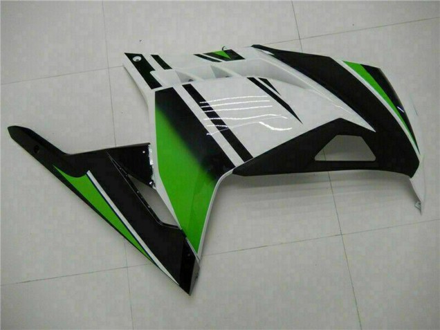 2013-2024 Kawasaki Ninja 300 EX300R Motorcycle Fairings - White Green Black