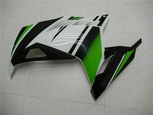 2013-2024 Kawasaki Ninja 300 EX300R Motorcycle Fairings - White Green Black