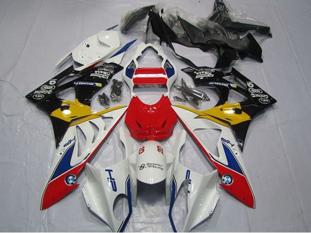 2009-2014 BMW S1000RR Motorcycle Fairings - White Red Yellow Blue Black HP Castrol