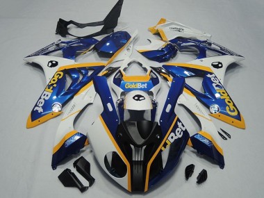 Affordable 2009-2014 BMW S1000RR Motorcycle Fairings - White Yellow Blue Matte Black GoldBet