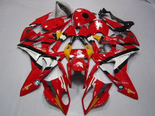 2009-2014 BMW S1000RR Motorcycle Fairings - Red White Black