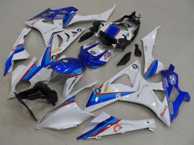 Affordable 2009-2014 BMW S1000RR Motorcycle Fairings - White Red Blue Castrol Pirelli