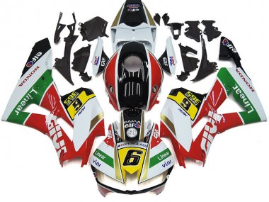 Affordable 2012-2016 Honda CBR1000RR Motorcycle Fairings - White Red Yellow Green Linear Viar 6