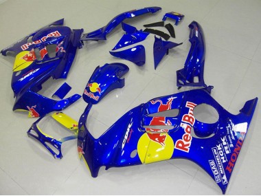 Affordable 1995-1996 Honda CBR600 F3 Motorcycle Fairings - Blue Yellow Red Bull
