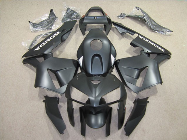 2005-2006 Honda CBR600RR Motorcycle Fairings Kits - Matte Black