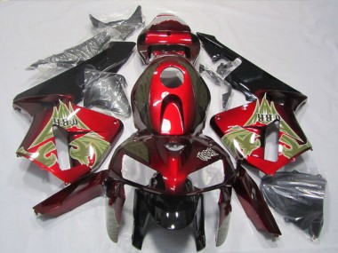 Affordable 2005-2006 Honda CBR600RR Motorcycle Fairing - Black Red