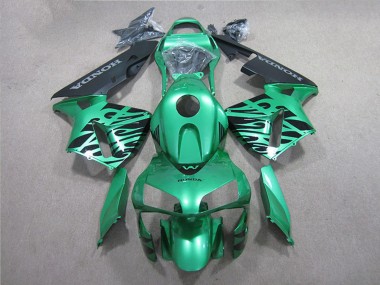 Affordable 2005-2006 Honda CBR600RR Motorcycle Fairing - Green Black