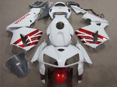 Affordable 2005-2006 Honda CBR600RR Motorcycle Fairing - White Red