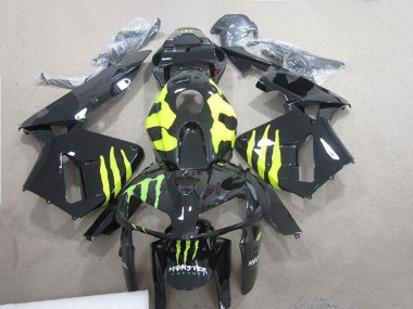 Affordable 2005-2006 Honda CBR600RR Motorcycle Fairings - Glossy Black Green Monster