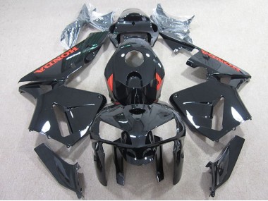 Affordable 2005-2006 Honda CBR600RR Motorcycle Fairings - Black with Red