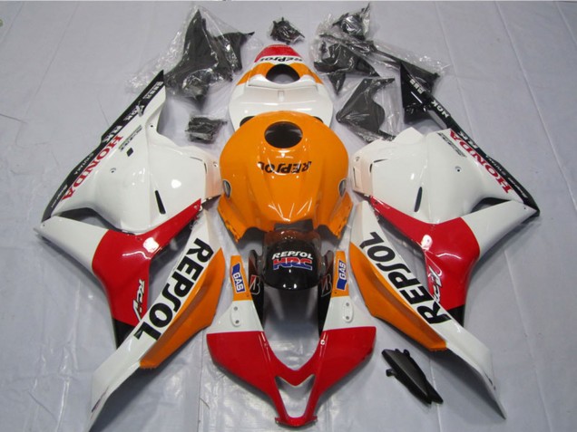 2009-2012 Honda CBR600RR Motorcycle Fairings Kits - Orange White Red Glossy Black Repsol