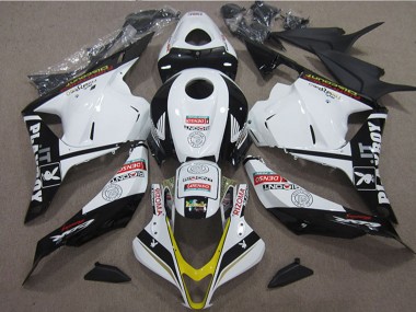 Affordable 2009-2012 Honda CBR600RR Motorcycle Fairings - White Yellow Glossy Black Rizoma Playboy