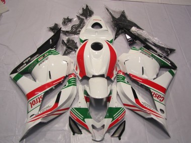 Affordable 2009-2012 Honda CBR600RR Motorcycle Fairing - White Red Green Castrol