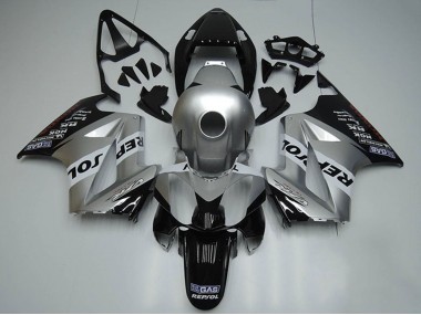 Affordable 2002-2013 Honda VFR 800 Motorcycle Fairings - Silver White Glossy Black Repsol