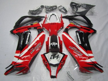 Affordable 2011-2015 Kawasaki ZX10R Motorcycle Fairings - White Red Black Pedercini