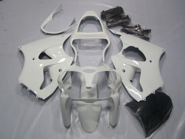 2000-2002 Kawasaki ZX6R Motorcycle Fairings - White