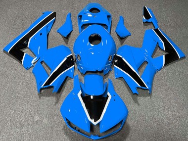 Affordable 2013-2026 Honda CBR600RR Motorcycle Fairings - Light Blue White Glossy Black