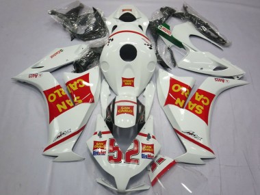 Affordable 2012-2016 Honda CBR1000RR Motorcycle Fairings - White Red Yellow San Carlo