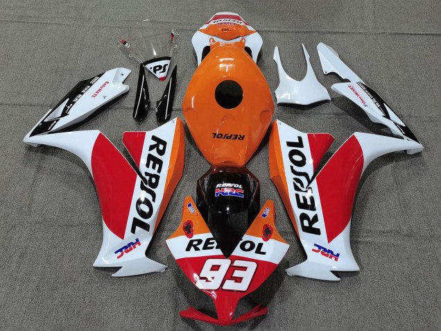 2012-2016 Honda CBR1000RR Motorcycle Fairings - White Orange Red Glossy Black HRC Repsol 93