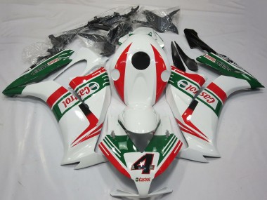 Affordable 2012-2016 Honda CBR1000RR Motorcycle Fairings - White Red Green Castrol 4