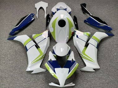 Affordable 2012-2016 Honda CBR1000RR Motorcycle Fairings - White Green Blue