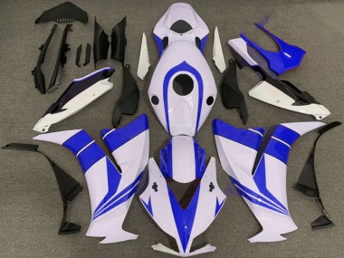 Affordable 2012-2016 Honda CBR1000RR Motorcycle Fairings - White Blue