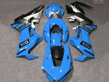 Affordable 2017-2023 Honda CBR1000RR Motorcycle Fairings - Blue White Silver Glossy Black DSI