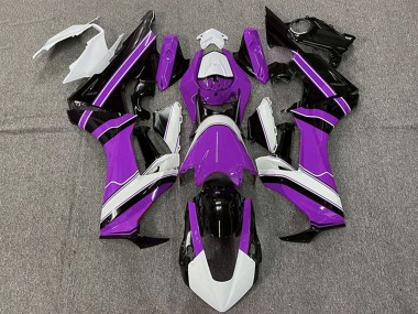 Affordable 2017-2023 Honda CBR1000RR Motorcycle Fairing - White Purple Glossy Black