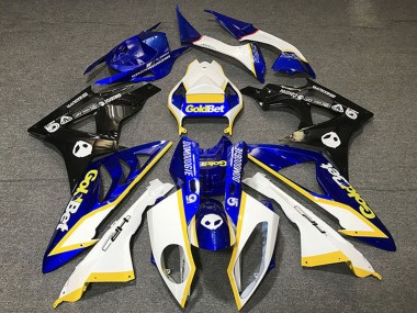 Affordable 2012-2016 Honda CBR1000RR Motorcycle Fairings - White Blue Yellow Glossy Black GoldBet