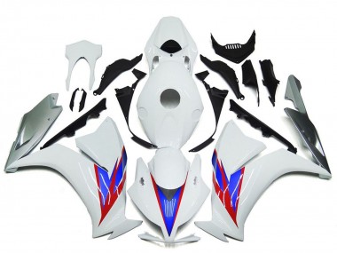 Affordable 2012-2016 Honda CBR1000RR Motorcycle Fairings - White Blue Red Silver