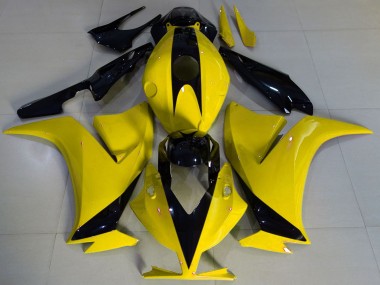 Affordable 2012-2016 Honda CBR1000RR Motorcycle Fairings - Yellow Glossy Black