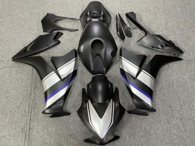 Affordable 2012-2016 Honda CBR1000RR Motorcycle Fairings - Silver Blue Matte Black