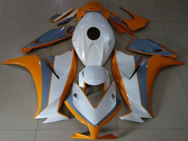 Affordable 2012-2016 Honda CBR1000RR Motorcycle Fairings - White Orange Grey