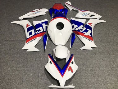 Affordable 2012-2016 Honda CBR1000RR Motorcycle Fairings - White Red Blue Tyco