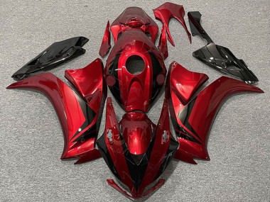 Affordable 2012-2016 Honda CBR1000RR Motorcycle Fairings - Red Glossy Black Style