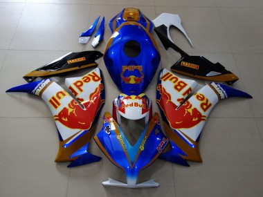 Affordable 2012-2016 Honda CBR1000RR Motorcycle Fairings - White Blue Gold Red Bull
