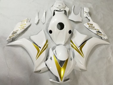 Affordable 2012-2016 Honda CBR1000RR Motorcycle Fairings - White Gold