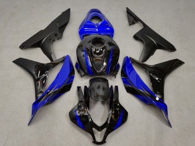 Affordable 2007-2008 Honda CBR600RR Motorcycle Fairing - Blue Glossy Black