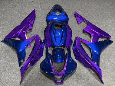 Affordable 2007-2008 Honda CBR600RR Motorcycle Fairings - Blue Purple