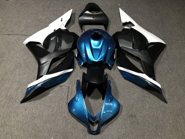 Affordable 2009-2012 Honda CBR600RR Motorcycle Fairings - White Blue Matte Black
