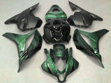 Affordable 2009-2012 Honda CBR600RR Motorcycle Fairing - Green Glossy Black OEM Style