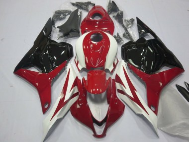 Affordable 2009-2012 Honda CBR600RR Motorcycle Fairings - White Red Glossy Black OEM Style
