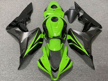 Affordable 2007-2008 Honda CBR600RR Motorcycle Fairings - Green Glossy Black Grey OEM Style